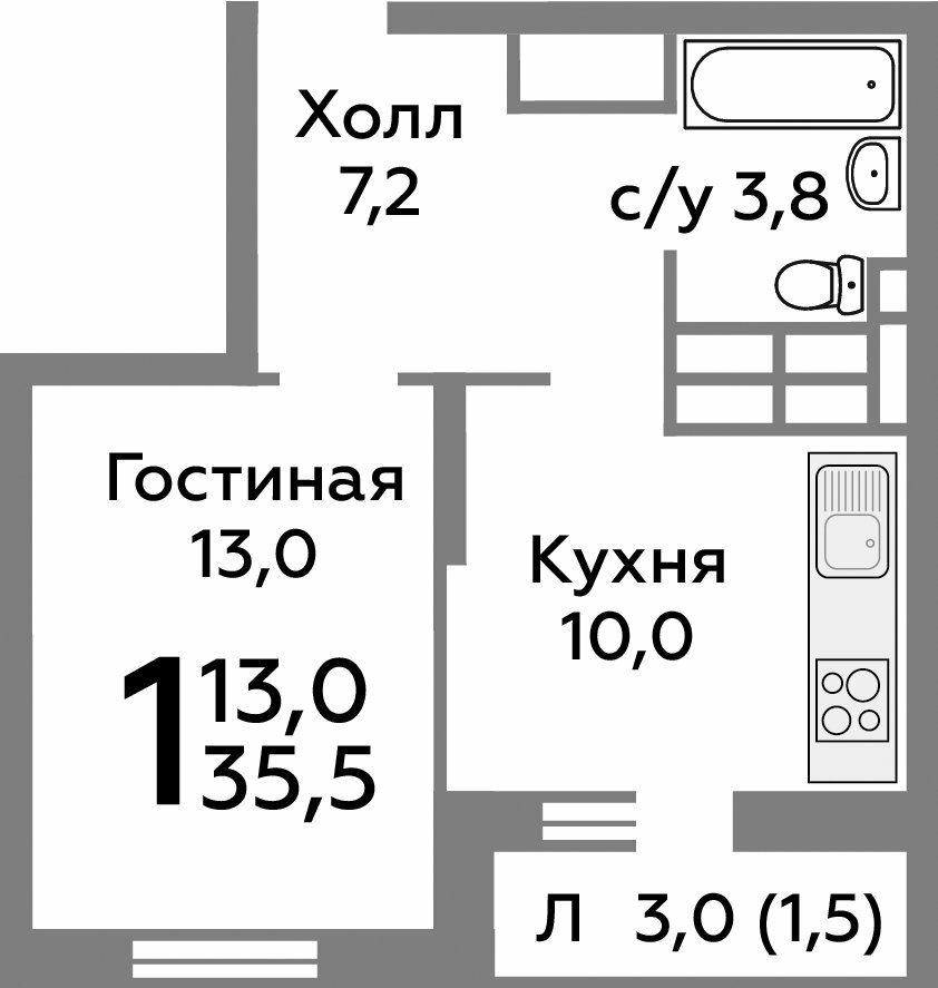 Дом 152 Секция 1 Этаж 16 Квартира 33928