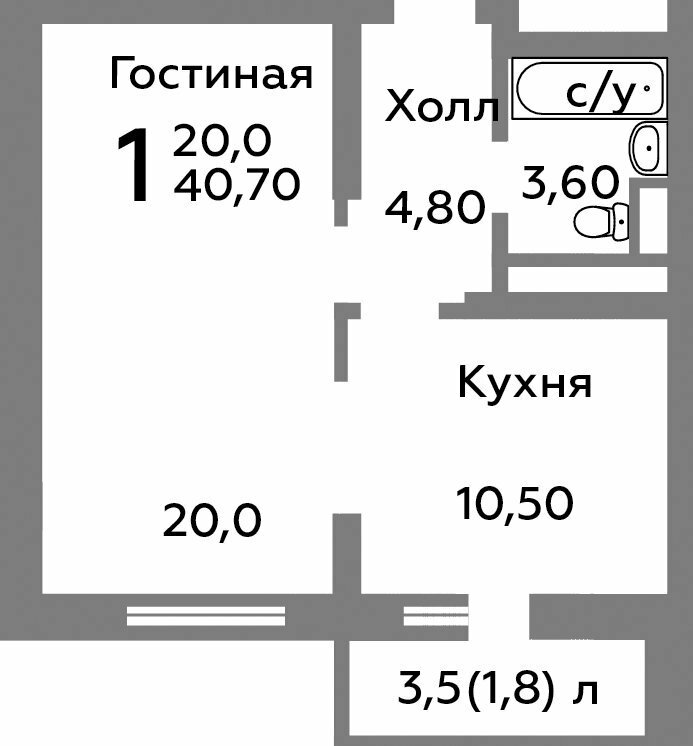 Дом 104 Секция 5 Этаж 3 Квартира 25234