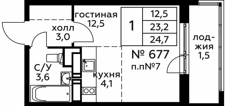 Дом 260 Секция 4 Этаж 18 Квартира 54783