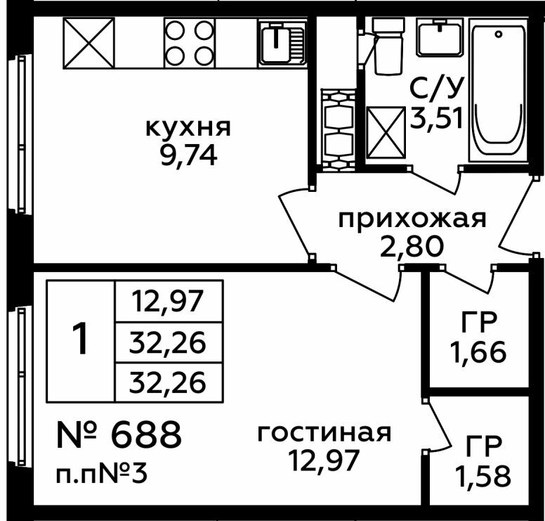 Дом 262 Секция 6 Этаж 21 Квартира 56802